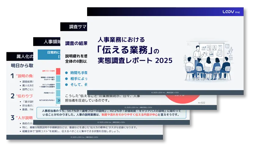 お役立ち資料：人事業務における「伝える業務」の実態調査レポート 2025