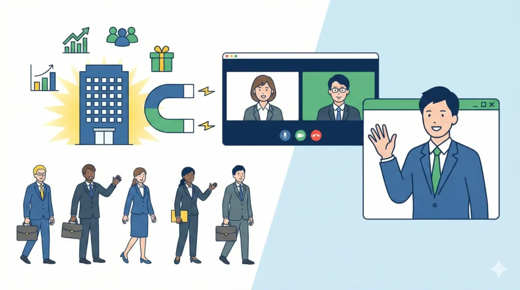 採用で選ばれるアトラクト面談とは？辞退を防ぐための5つの活用シーンと3つの設計ポイント