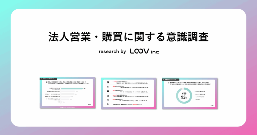 【BtoB企業必読】資料が分かりにくいと購入者の5割以上が検討対象から除外！今求められる「サービス資料の解説動画」