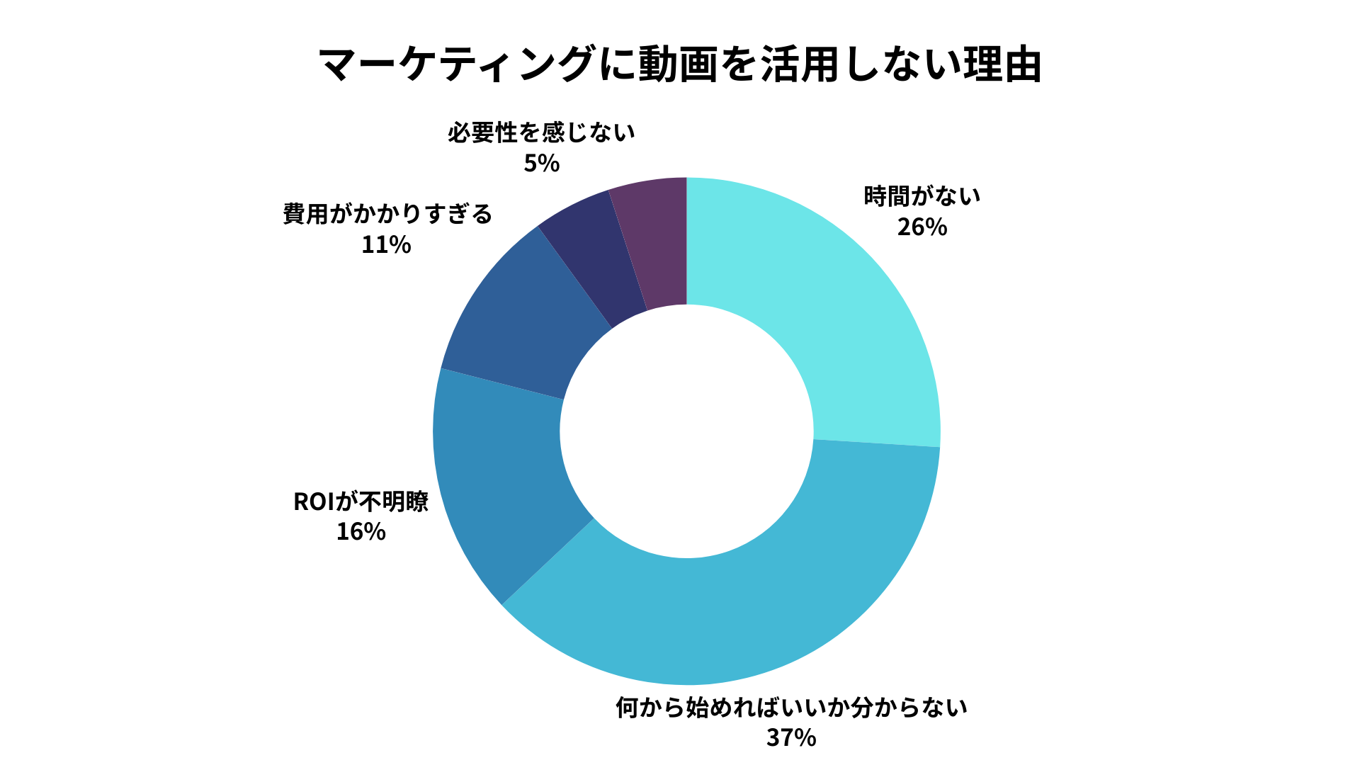動画マーケティングを活用しない理由
