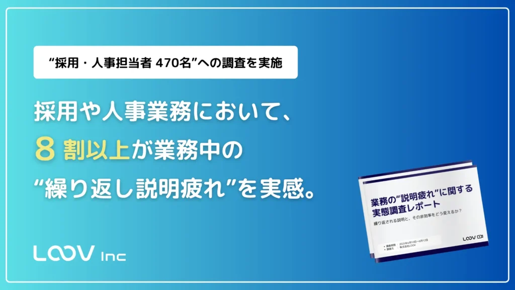 人事領域における「伝える業務」の実態調査レポートを公開しました。