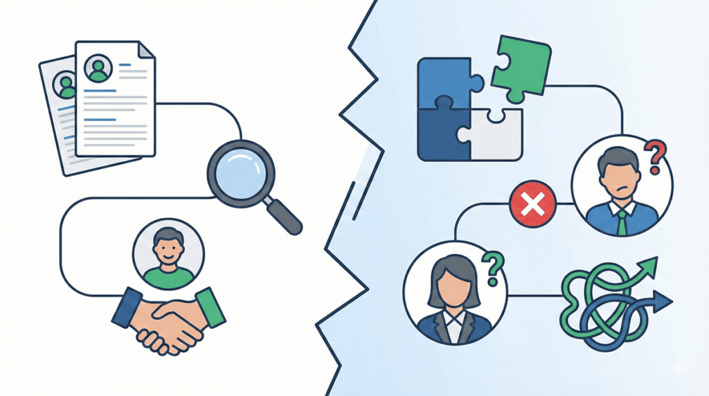 採用ミスマッチの原因と対策｜早期離職を防ぎ「定着・活躍」を実現する全手法