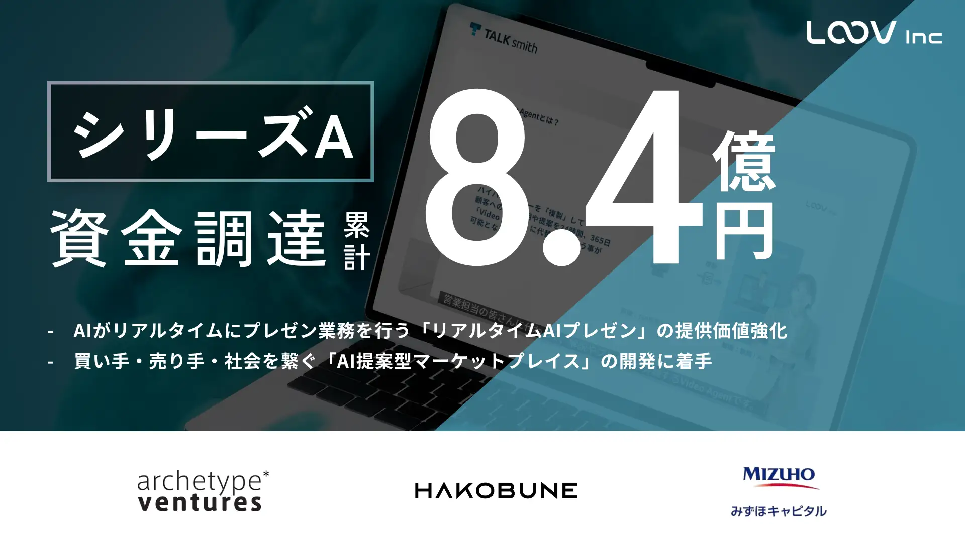 【中古】 実践アフターセールスシステム シリーズAラウンドの資金調達を実施しました。 | TALKsmith(旧：LOOV)