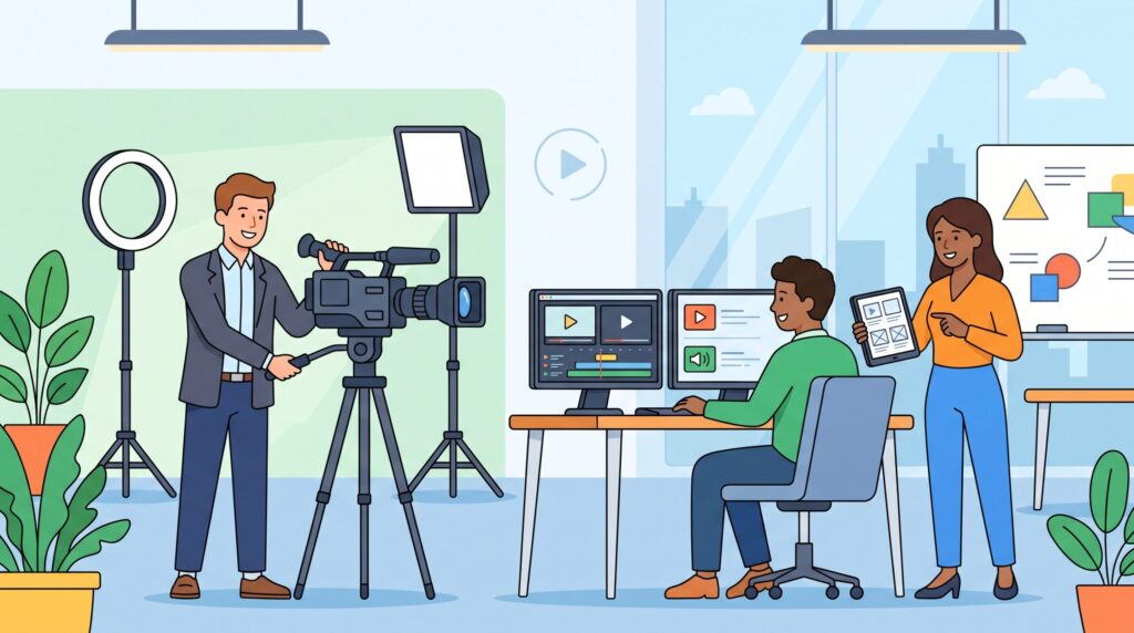 動画制作を内製化するメリットとは？5つの手順や外注との使い分け、AI活用法まで解説